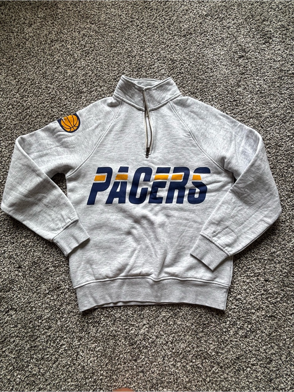NWOT Homefield Pacers Funnel Neck Quarter Zip Sweatshirt Sz S